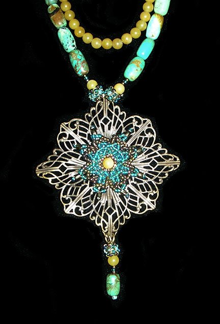 Vintaj Turquoise Necklace